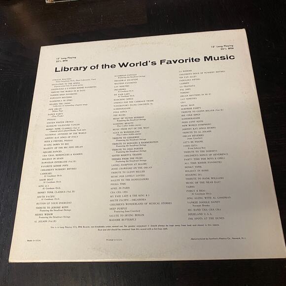 Jose Melis And The Metropolitan Strings 12" Vinyl Record Album LP 1968 Diplomat - Picture 2 of 6